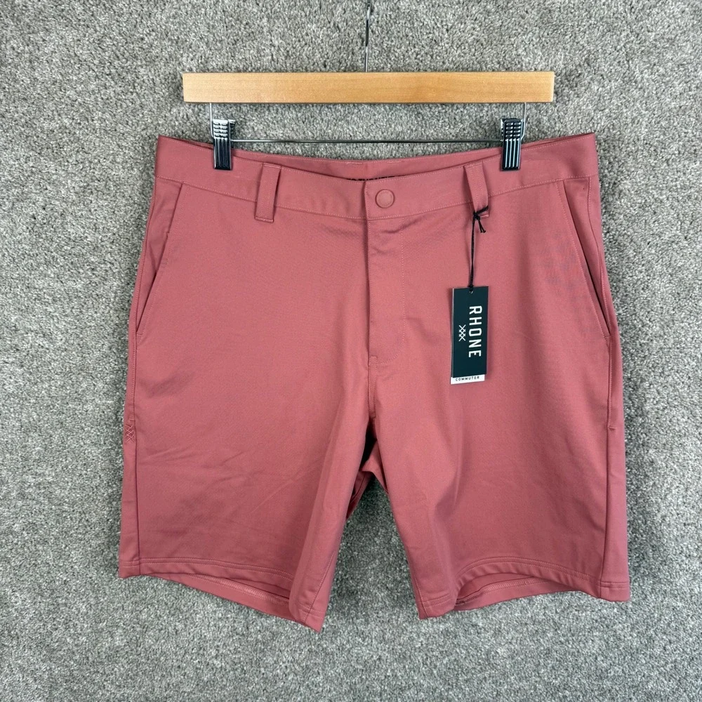 RHONE Men's Hybrid Shorts in Dusty Rose - Picture 2 of 6